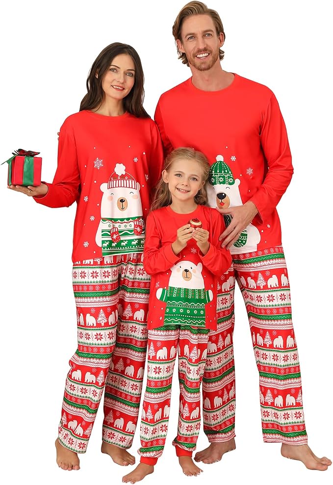 Weixinbuy Family Pajamas Set Christmas Pjs Matching Clothes Pajamas by Weixinbuy