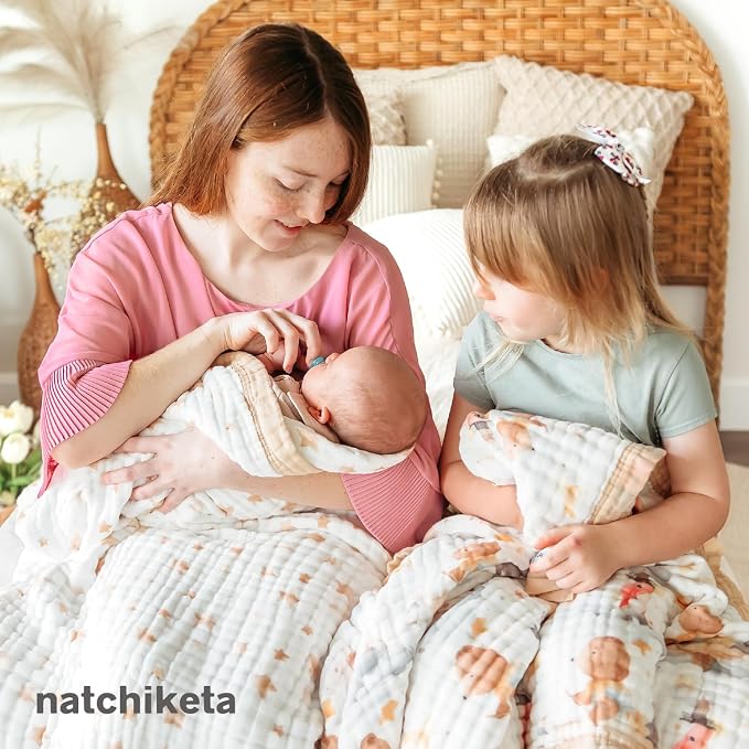 Organic Cotton Muslin Baby Blanket - Image 9