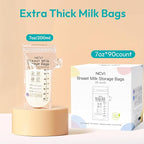 NCVI Breastmilk Storage Bags, 7oz Breast Milk Storage Bags - Image 4