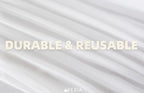 FEXIA White Chiffon Table Runner Sheer Sparkling Chiffon Fabric Bridal Party - Image 4