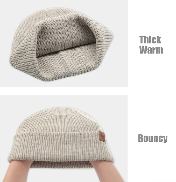 Duoyeree Baby Beanies Toddler Winter Hats Comfortable and Nice Knitted Hats - Image 5