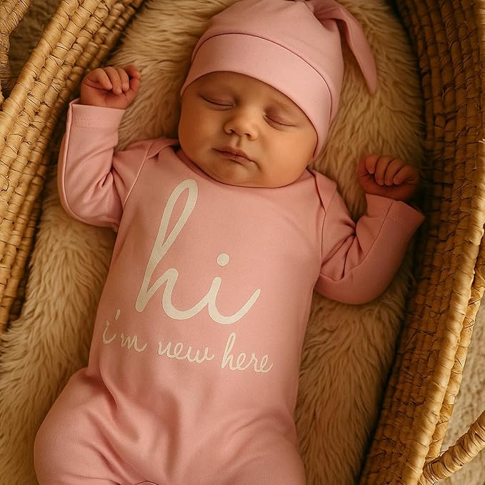 GRNSHTS Newborn Baby Boy Romper Coming Home Outfits Letter Print Bodysuit - Image 7