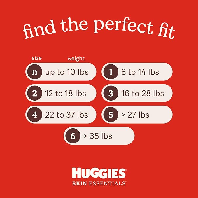 Huggies Size 6 Diapers, Skin Essentials Baby Diapers, Size 6, Packaging May Vary - Image 7