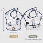 Soarwg Kids Baby Bibs, 5 Pack Waterproof Bibs - Image 2