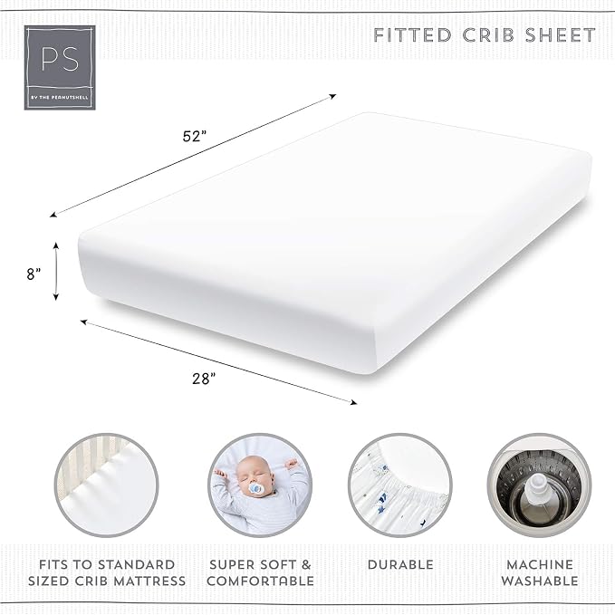 The Peanutshell 3 Piece Baby Crib Bedding Set - Image 5