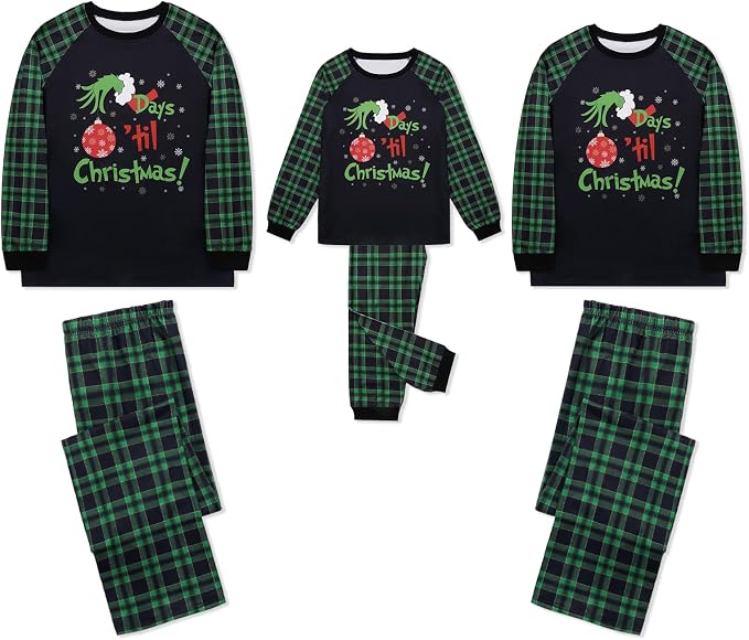 Weixinbuy Family Pajamas Set Christmas Pjs Matching Clothes Pajamas - Image 2