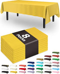 Pureegg Plastic Table Cloth Disposable 8 Pack, 54 x 108 Inch Table Cloths by Pureegg