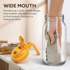 Glass Pitcher with Lid, 64 OZ Mason Jar Pitcher Double Leak Proof, 2 Quart - Image 3