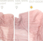 FEXIA Cheesecloth Table Runner Dusty Pink 35x120 Inches 4 Packs Gauze Table - Image 5