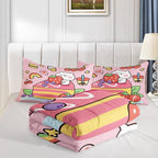 QOOMO Kawaii Bear Comforter King, Down Alternative, Soft and Lightweight，King - Image 4