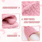 Duoyeree Kids Beanie Hat for Boys Girls Pom-pom Kint Hats Cozy Lining Winter - Image 4