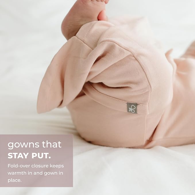 goumikids Viscose Made from Bamboo Organic Cotton Convertible Baby Gown - Image 4