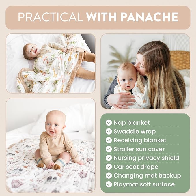 Organic Cotton Muslin Baby Blanket - Image 5