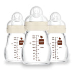 MAM Premium Glass Baby Bottles, Easy Switch Between Breast and Bottle, Feel by MAMBabyUSA