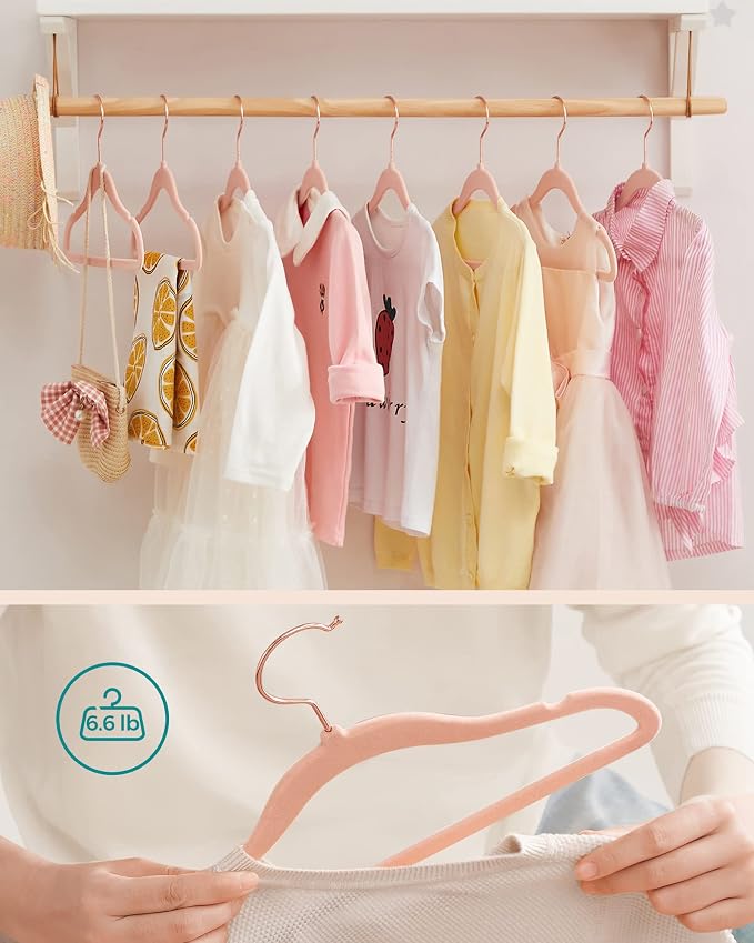 SONGMICS Baby Kids Hangers 50 Pack - Image 7