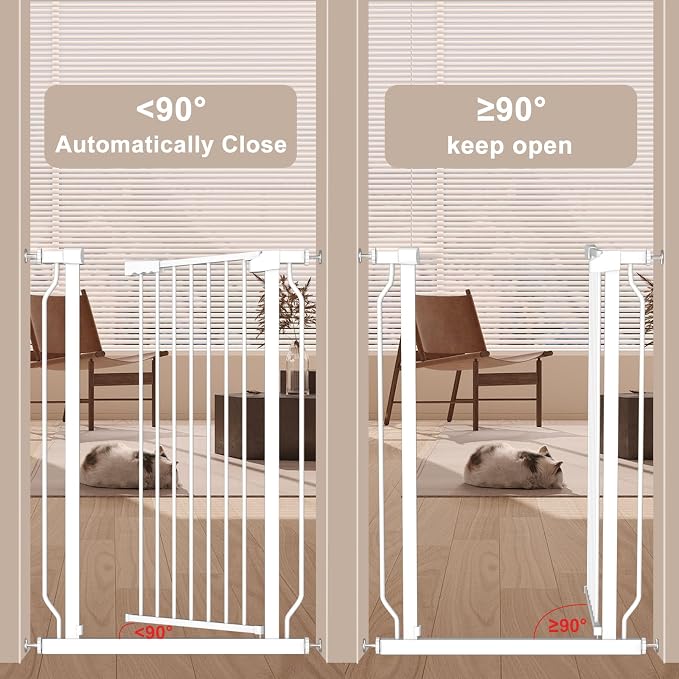 Extra Tall 40.55" Gate, 57.48-73.62" Extra Tall and Wide Dog Gate, Extra Wide - Image 5