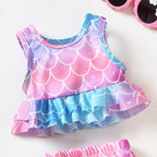 Aalizzwell Toddler Baby Girl Bathing Suit Two Piece Swimsuit Bikini Beach Wear - Image 2
