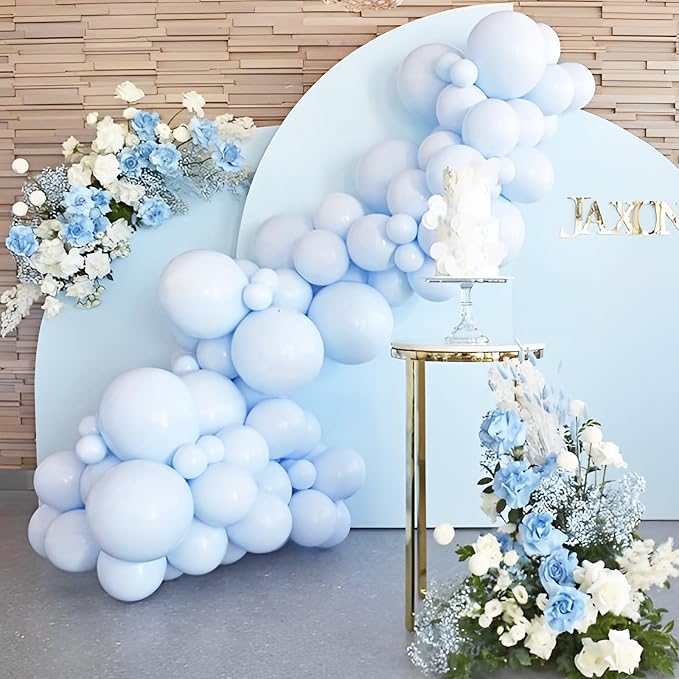 90pack Light Blue Balloons Different Size 18/12/10/5 Inch Baby Blue Balloon - Image 6