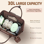 Premium Vegan Leather Diaper Bag Backpack - Image 2