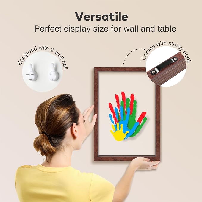Family Handprint Kit, Hand Prints Keepsake Frame, DIY Craft Gift - Image 6