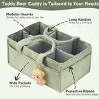 Diaper caddy, and baby essentials. Versatile as a changing table organizer or - Image 5