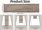 FEXIA Sand Cheesecloth Table Runner 35x120 Inches Spring Easter Nude Gauze - Image 2