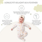 Bamboo Little Soft Baby Footie Pajamas, Baby Clothes, Newborn Sleepers - Image 3