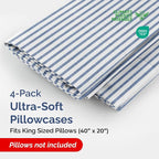 King Pillow Cases Set of 4 - Image 2