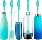 12.5” Silicone Bottle Brush & Straw Cleaner Brush Set | Water Bottle Cleaner - Image 3