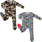 HAPIU Rayon from Bamboo Baby Footed Pajamas, 2 Way Zipper YKK, Footie by HAPIU