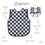 BapronBaby Black Checkerboard Bapron - Image 2