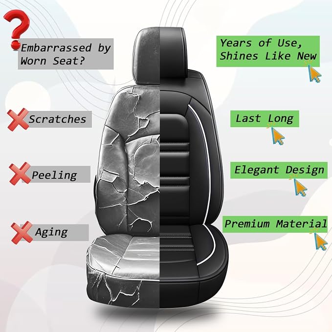 Seat Cover for Dodge Grand Caravan 1999-2020 | Car Seat Covers Front Seats - Image 7