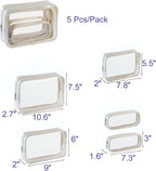 TSA Approved 5-Piece Diaper Bag Organizer Pouch Set Clear Waterproof TPU Kids - Image 2