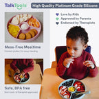 Talktools Bitsy Feeding Kid's Essentials Plate Set – Toddler Utensils, Spoon - Image 8