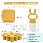 WAJIAYON Baby Breastmilk Popsicle Molds & Baby Fruit Feeder, Baby Food Freezer - Image 3