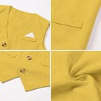 SANGTREE Boys Cotton Linen Suit Formal Set Baby Clothes Boy Gentleman Wedding - Image 4