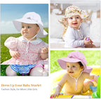 Baby Girl Sun Hat Summer Foldable Beach Hats - Image 7