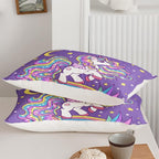 QOOMO Unicorn Comforter King Size, Rainbow Unicorn Comforter Set - Image 6