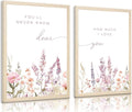 KADEYEE 2 Pcs Wildflower Nursery Wall Art Boho Flower Botanical Sentence Wall by Unknown