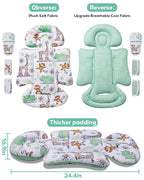 Infant Car Seat Insert, Enlarged Head Support - Image 6