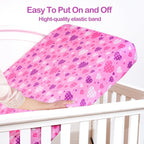 UOMNY Crib Sheet Heart Fitted Crib Sheets Baby Sheet - Image 4