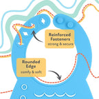 Nuby On The Go Silicone 3D Bib - Image 3