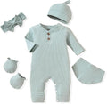Aalizzwell Newborn Baby Ribbed Romper by Aalizzwell