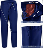 Boy's Suit Formal Slim Fit 5 Pieces Suit Set Blazer Vest Pants - Image 5