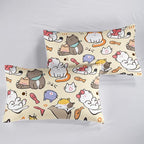 QOOMO Kawaii Cat Comforter Twin, Kawaii Animals Comforter Set - Image 6