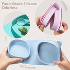 Silicone Foldable Novelty Dinner Plates, Suction Plates - Image 4
