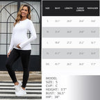 GINKANA Maternity Workout Tops Long Sleeve Pregnancy Yoga Shirts - Image 6