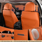 FLORICH Car Seat Covers Full Set, Leather Seat Covers - Image 3