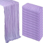 12 Pack Lilac Purple Cheesecloth Table Runner 10Ft Gauze Cheese Cloth Table by Heneger