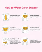 Babygoal Baby Cloth Diaper 6 Pack - Image 7